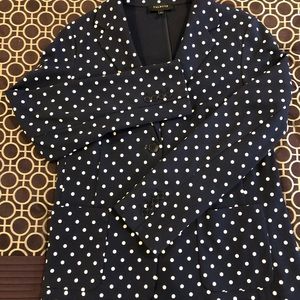 Talbots Polka Dots Sweatshirt Blazer